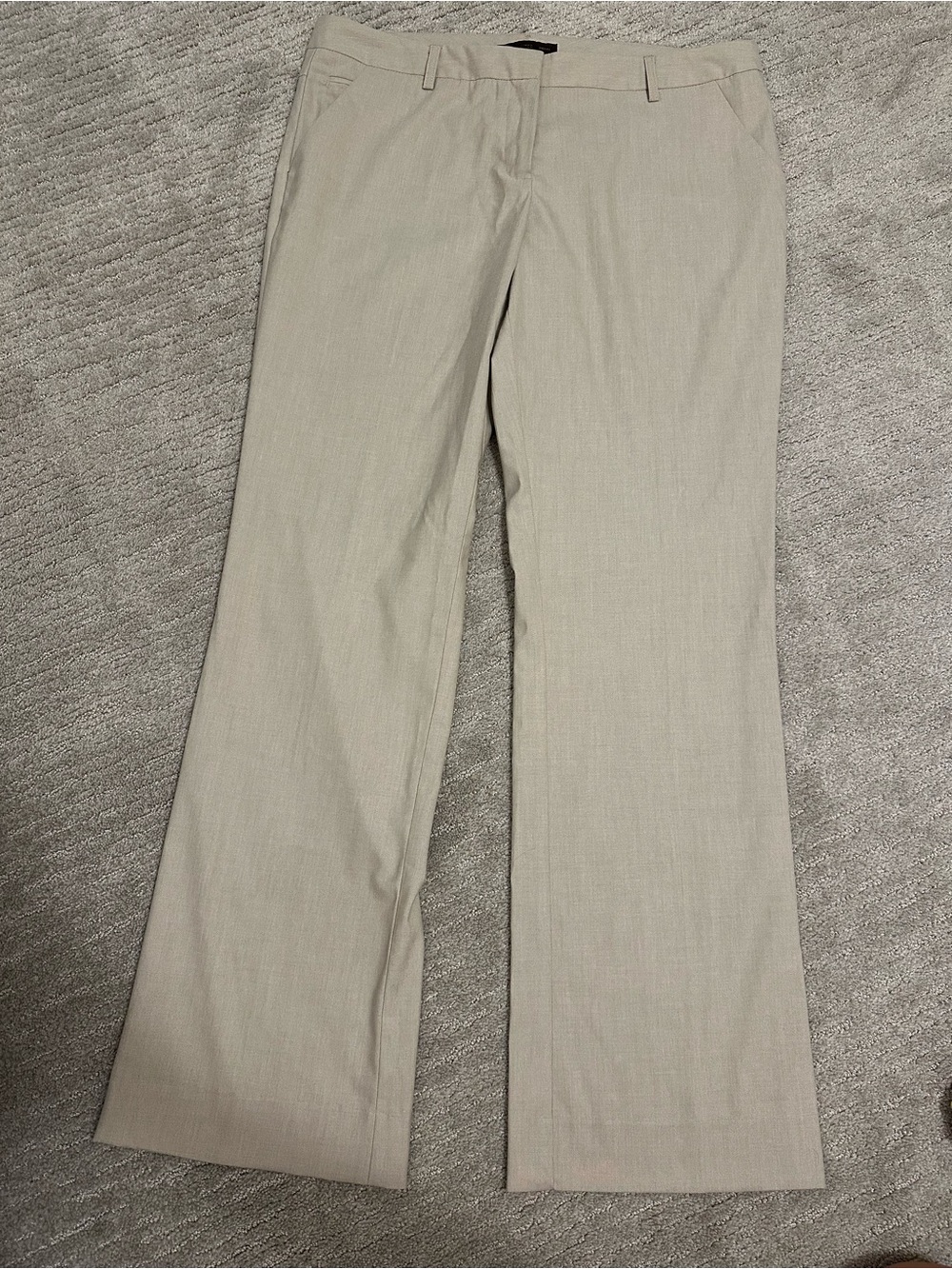 NWT The Limited Drew Fit Beige Straight-Leg Career Pants Size 10